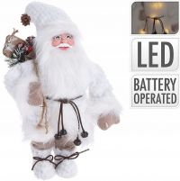 MIKOAJ PLUSZOWY LED 37cm krasnal